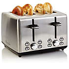 Alternate image 2 for Professional Series&reg; 4-Slice Stainless Steel Wide Slot Toaster
