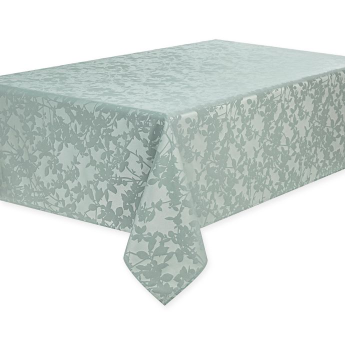 Waterford® Essentials Brindille Tablecloth in Aqua Bed Bath and