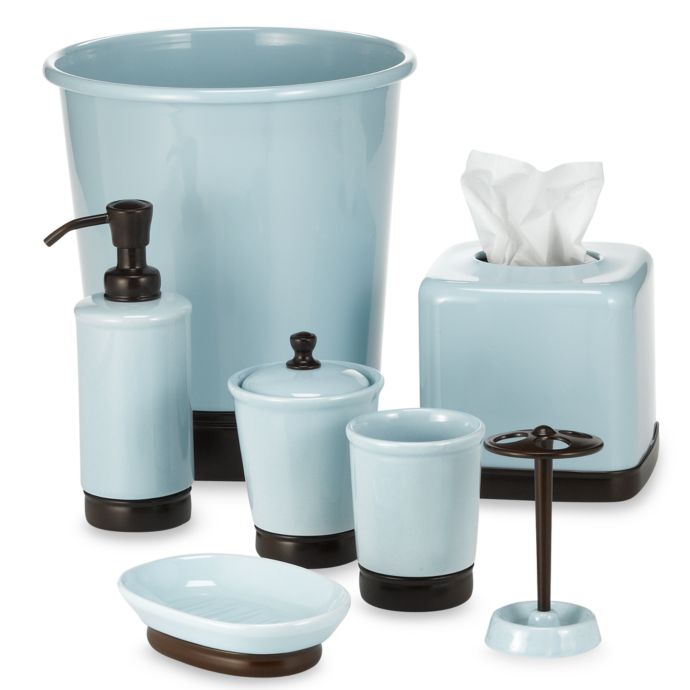 York Blue & Chocolate Bath Ensemble Bed Bath & Beyond