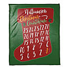 Alternate image 0 for Christmas Countdown Throw Blanket in Red/Green