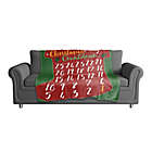 Alternate image 1 for Christmas Countdown Throw Blanket in Red/Green
