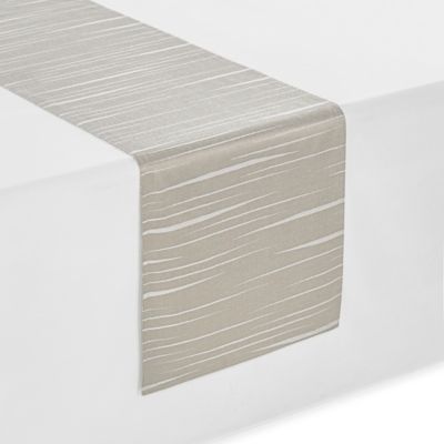 taupe table runner