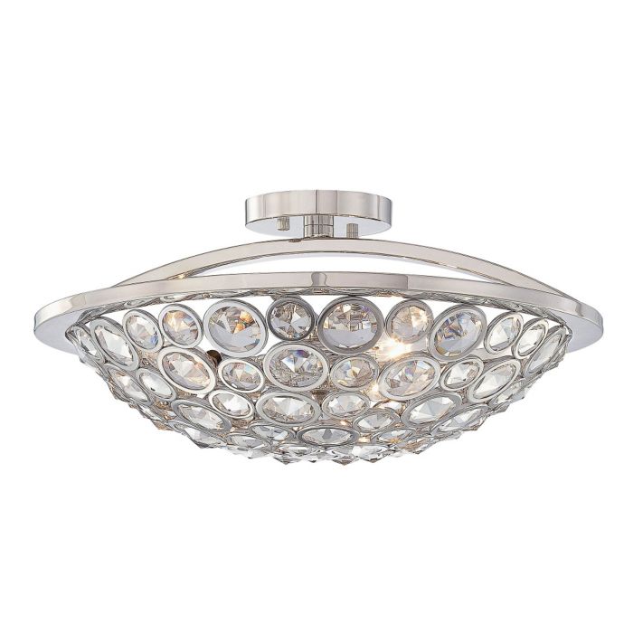 Metropolitan Home Magique 3 Light Semi Flush Mount Ceiling Fixture