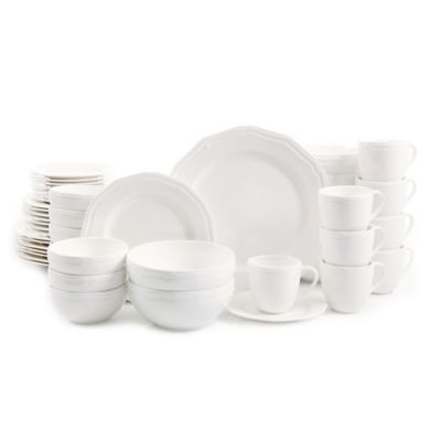 white dishes