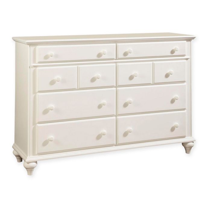 Broyhill Hayden Place Wood 8 Drawer Dresser In White Bed Bath