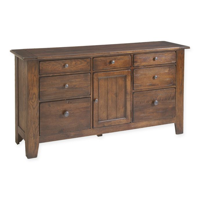 Broyhill Attic Heirlooms Door Dresser In Rustic Oak Bed Bath