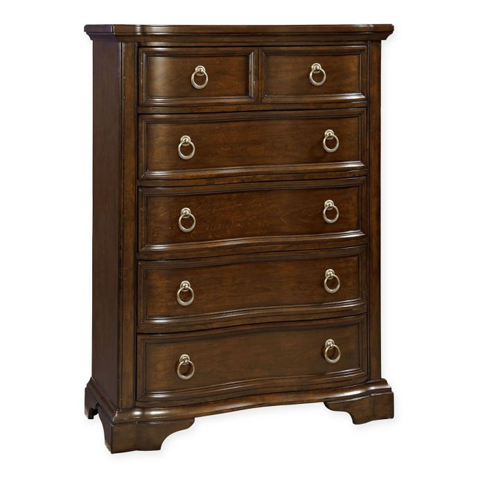 Broyhill Elaina 5 Drawer Chest In Rustic Cherry Bed Bath Beyond