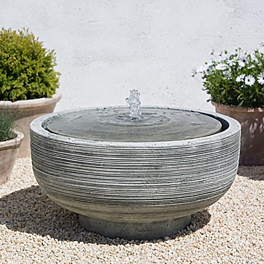 Campania Girona Outdoor Fountain in Alpine Stone. View a larger version of this product image.