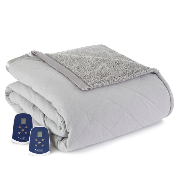 Shop Serta MicroFleece Heated Electric Warming Blanket ...