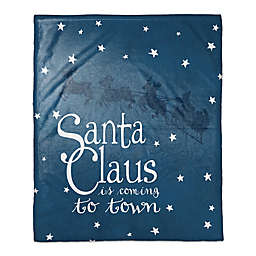 "Santa is Coming to Town" Throw Blanket