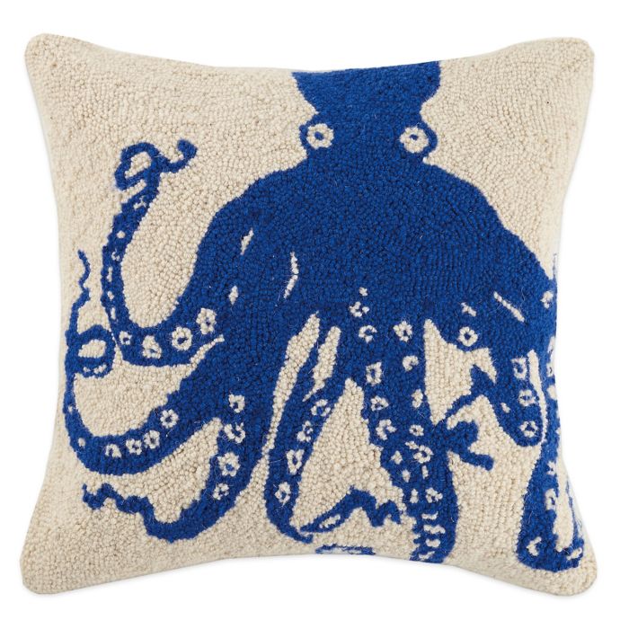 blue octopus pillow