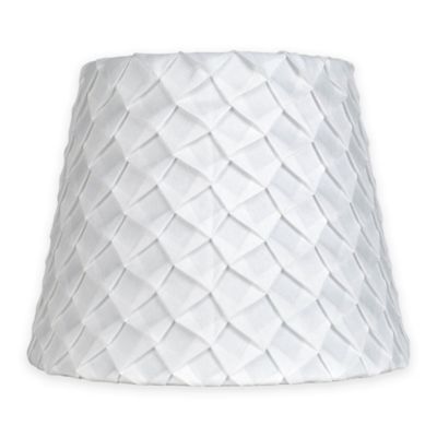 Mix & Match Small 9-Inch Textured Pleat Lamp Shade in White