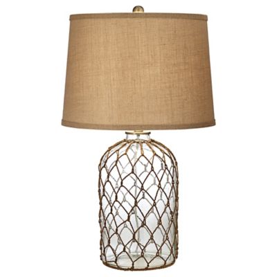 burlap table lamp