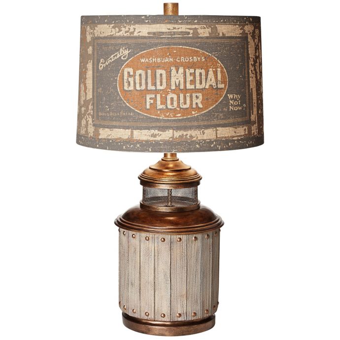 Pacific Coast Lighting® Old Mill Table Lamp with Drum Shade Bed Bath