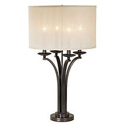 Pacific Coast Lighting® Kathy Ireland Pennsylvania Country 4-Light Table Lamp in Bronze