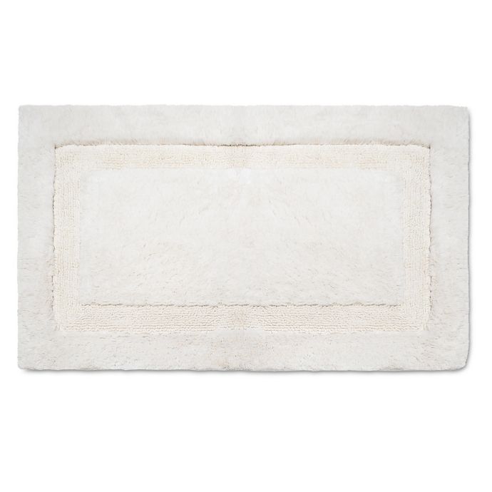 Wamsutta® Luxury 21-Inch x 34-Inch Border Plush MicroCotton Bath Rug ...