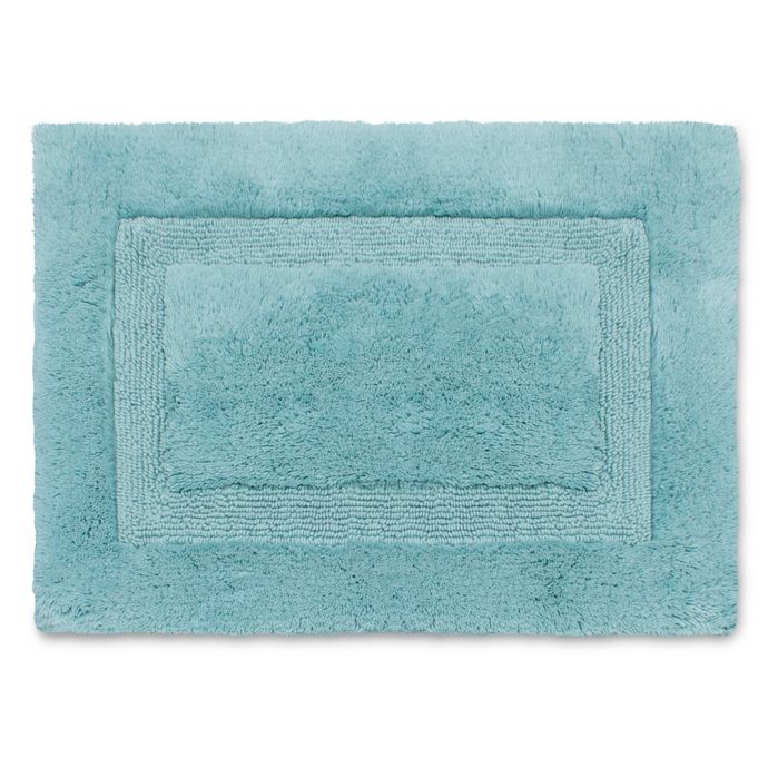 Wamsutta® Luxury 17Inch x 24Inch Border Plush MicroCotton Bath Rug