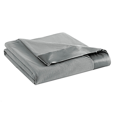 Micro Flannel&reg; All Seasons Year Round King Sheet Blanket in Greystone. View a larger version of this product image.