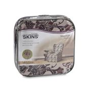 FurnitureSkins&trade; Blossom Wingback Chair Slipcover in Bark