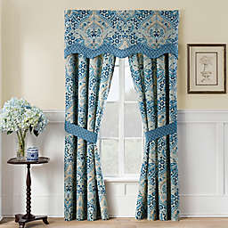 Waverly Moonlit Shadows Scalloped Valance in Lapis