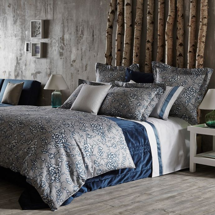 Frette At Home Florenta Duvet Cover in Ocean  Bed Bath & Beyond