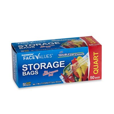 Harmon&reg; Face Values&trade; 50-Count 1 Quart Storage Bags