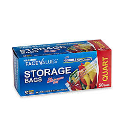 Harmon® Face Values™ 50-Count 1 Quart Storage Bags