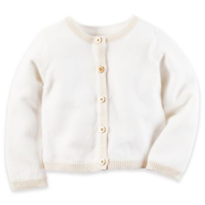 carters white cardigan