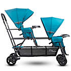 Alternate image 1 for Joovy&reg; Big Caboose Graphite Stand-On Triple Stroller in Turquoise