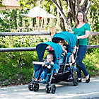 Alternate image 3 for Joovy&reg; Big Caboose Graphite Stand-On Triple Stroller in Turquoise