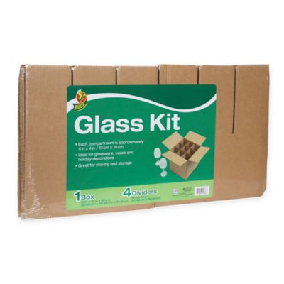 Duck&reg; Glass Kit, 4 Dividers & 1 12 in. x 12 in. Box