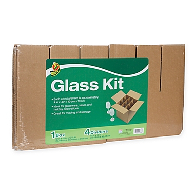 Duck&reg; Glass Kit, 4 Dividers & 1 12 in. x 12 in. Box. View a larger version of this product image.