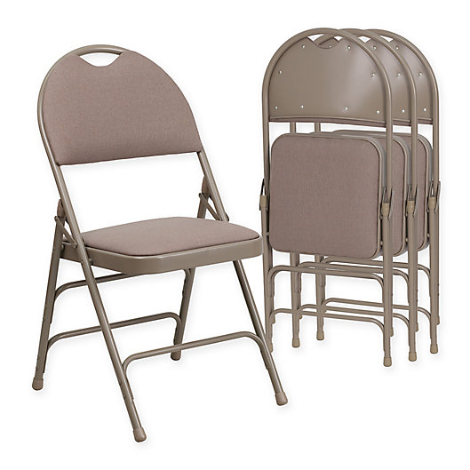 Alternate image 1 for Flash Furniture Fabric 4-Pack Folding Chair