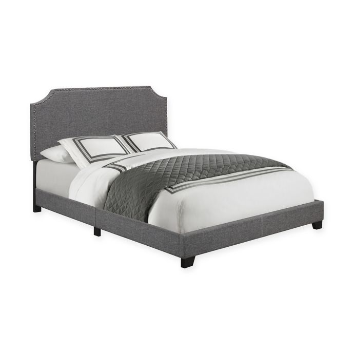 Pulaski Upholstered Bed In Stone Bed Bath Beyond