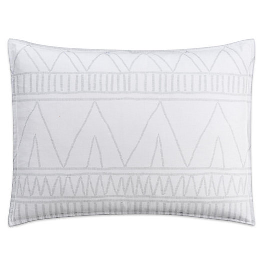 Alternate image 1 for Cupcakes and Cashmere Moroccan Geo Pillow Sham in White