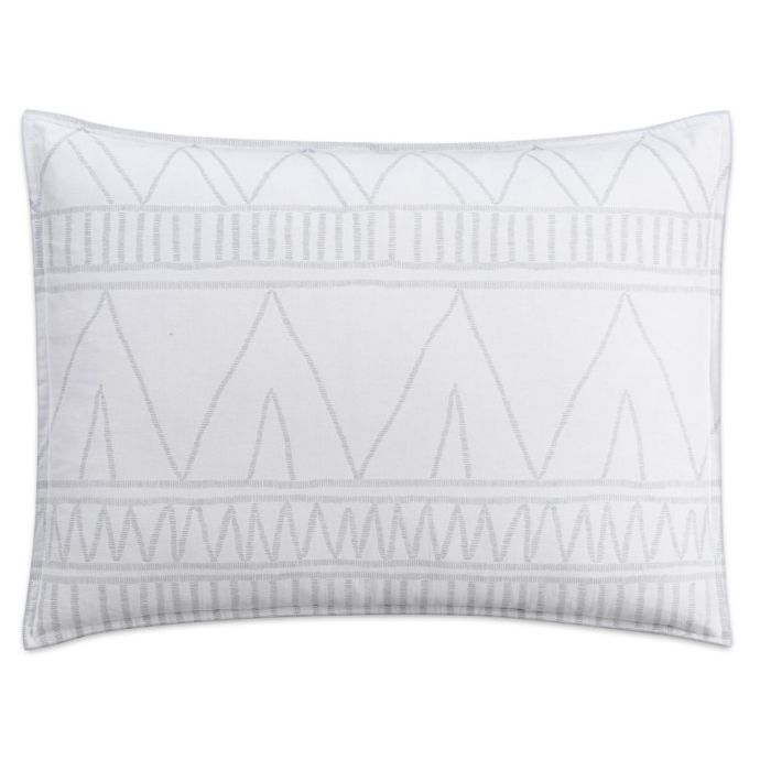 Cupcakes And Cashmere Moroccan Geo Pillow Sham In White