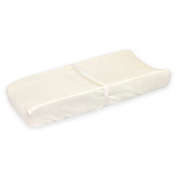 Just Born&reg; Sparkle Velboa Changing Pad Cover in Ivory