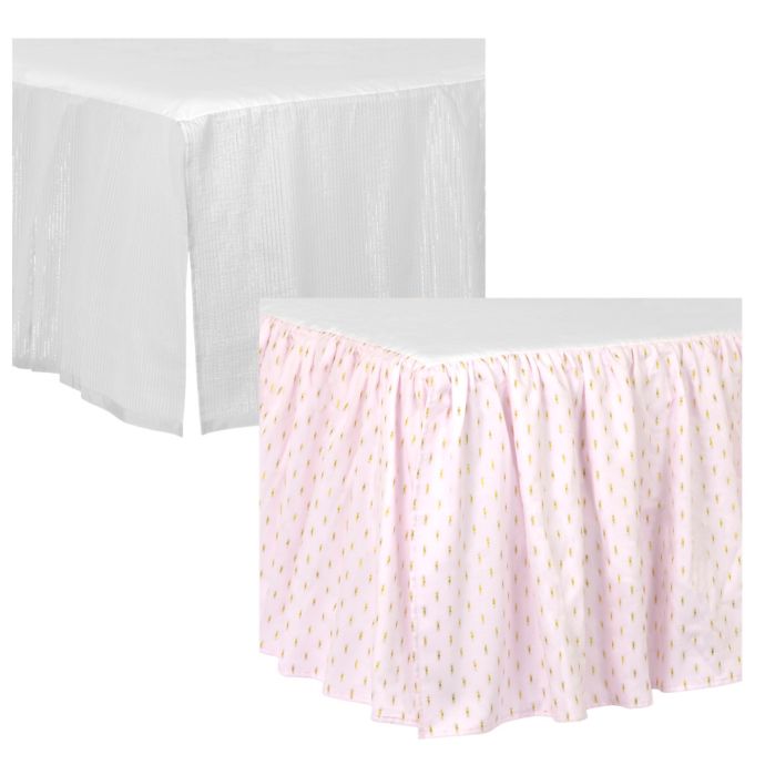 Just Born Sparkle Crib Skirt Buybuy Baby