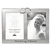 Malden&reg; 2-Photo &quot;With This Ring&quot; Picture Frame