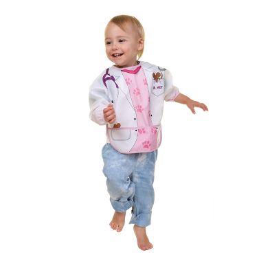 Dreambaby&reg; 2-Pack Fairy and Vet Food and Fun Character Bibs/Smocks with Sleeves. View a larger version of this product image.