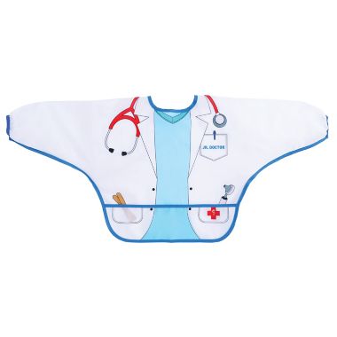 Dreambaby&reg; 2-Pack Vet and Doctor Food and Fun Character Bibs/Smocks with Sleeves. View a larger version of this product image.