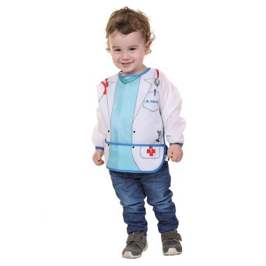 Dreambaby&reg; 2-Pack Vet and Doctor Food and Fun Character Bibs/Smocks with Sleeves. View a larger version of this product image.