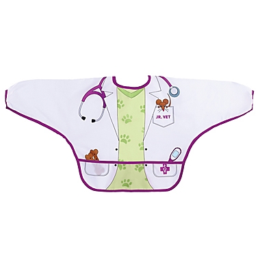 Dreambaby&reg; 2-Pack Vet and Doctor Food and Fun Character Bibs/Smocks with Sleeves. View a larger version of this product image.