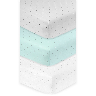 Just Born&reg; Sparkle Fitted Crib Sheet. View a larger version of this product image.