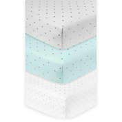 Just Born&reg; Sparkle Fitted Crib Sheet