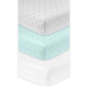 Just Born&reg; Sparkle Fitted Crib Sheet