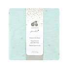 Alternate image 1 for Just Born&reg; Sparkle Star Fitted Crib Sheet in Aqua