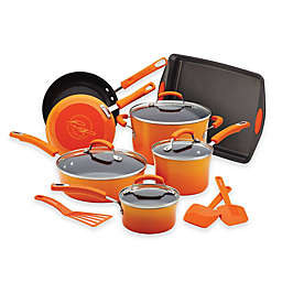 Rachael Ray™ Classic Brights Nonstick Hard Enamel 14-Piece Cookware Set in Gradient Orange