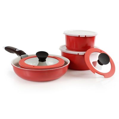 Neoflam Midas Plus 9-Piece Ceramic Nonstick Cookware Set