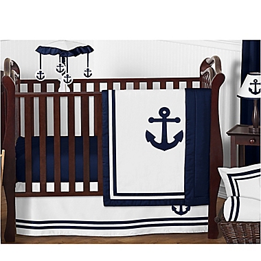 Sweet Jojo Designs Anchors Away 11-Piece Crib Bedding Set. View a larger version of this product image.